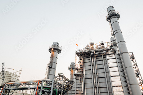 Industrial zone,The equipment of oil refining,Close-up of industrial pipelines of an oil-refinery plant,Detail of oil pipeline with valves in large oil refinery.