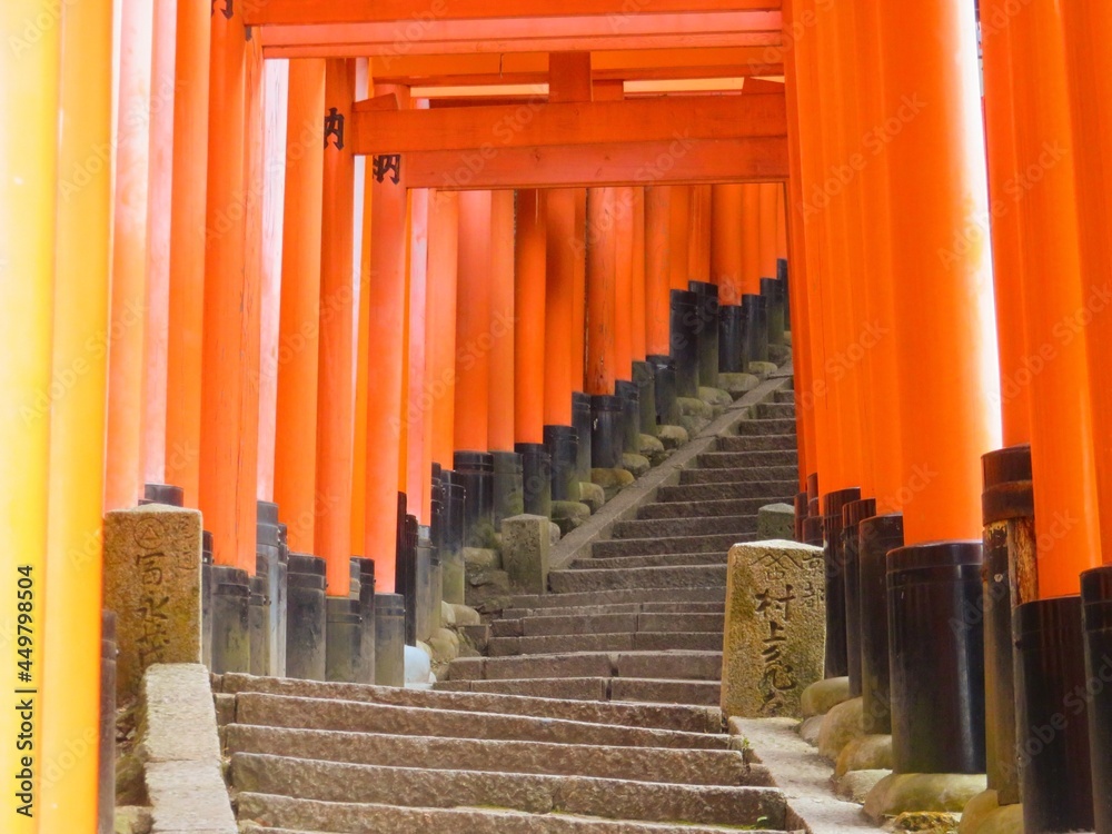 鳥居と階段 鳥居と階段