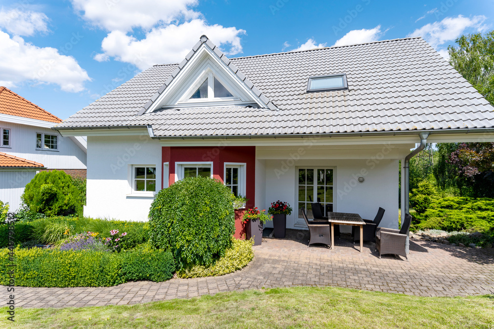 modernes Einfamilienhaus in Deutschland modernes Einfamilienhaus in Deutschland