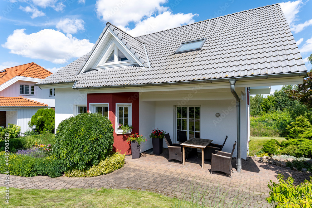 modernes Einfamilienhaus in Deutschland modernes Einfamilienhaus in Deutschland