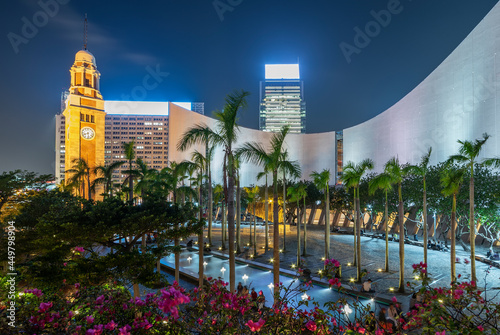 Photography Historical landmark clock tower in Tsim Sha Tsui district, Hong Kong city