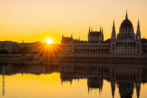 Budapest city skyline, cityscape of Hungary at sunrise © f11photo