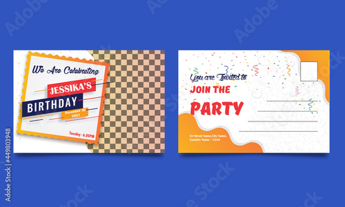 Birthday Postcard Design