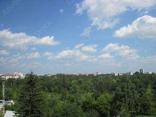 Beautiful sky in summer in Kiev, Ukraine