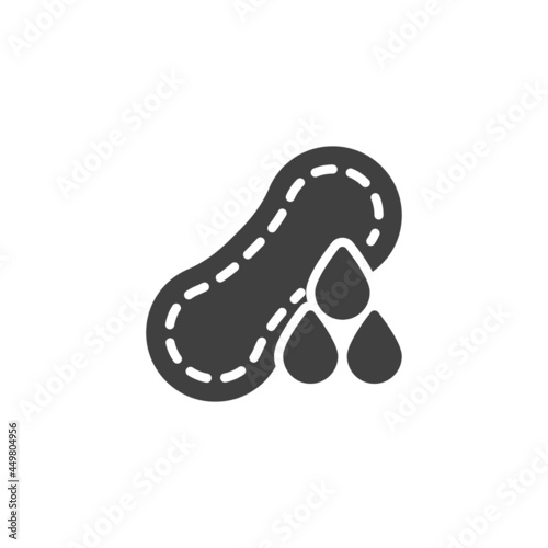 Sanitary napkin vector icon