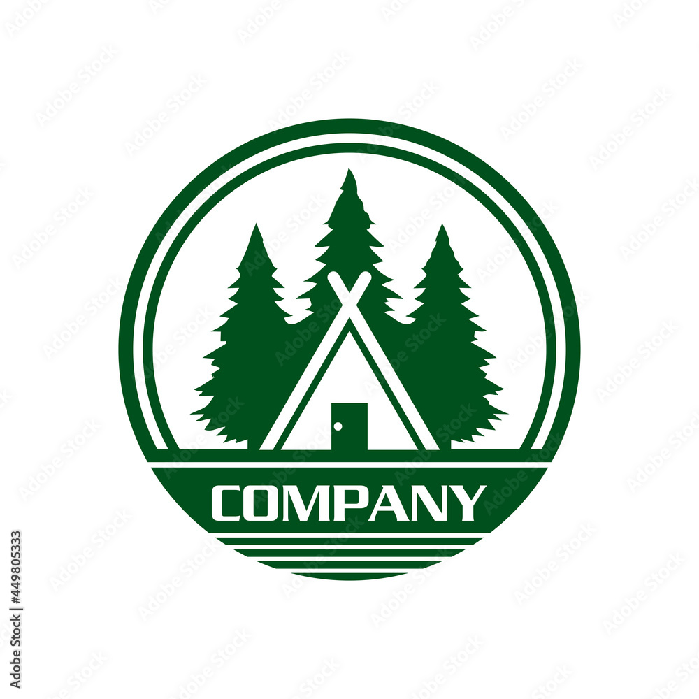 camping logo , adventure logo vector