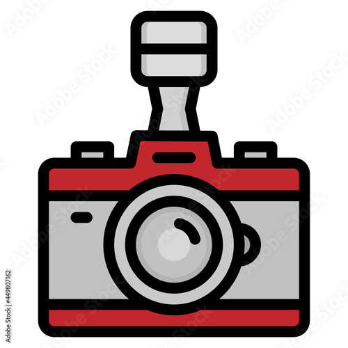 camera line icon