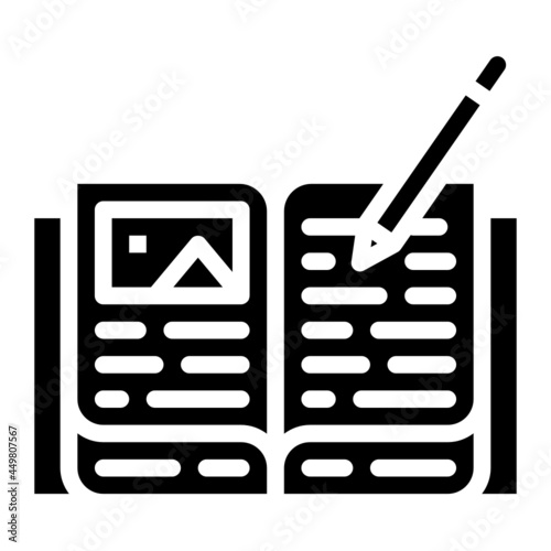 diary glyph icon
