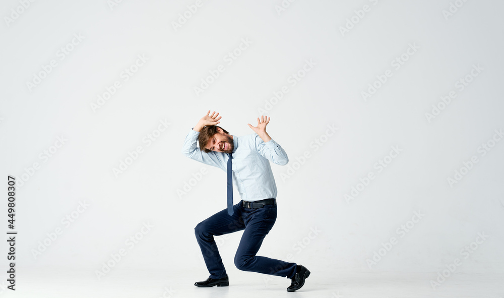 manager in shirt with tie office work emotions manager in shirt with tie office work emotions