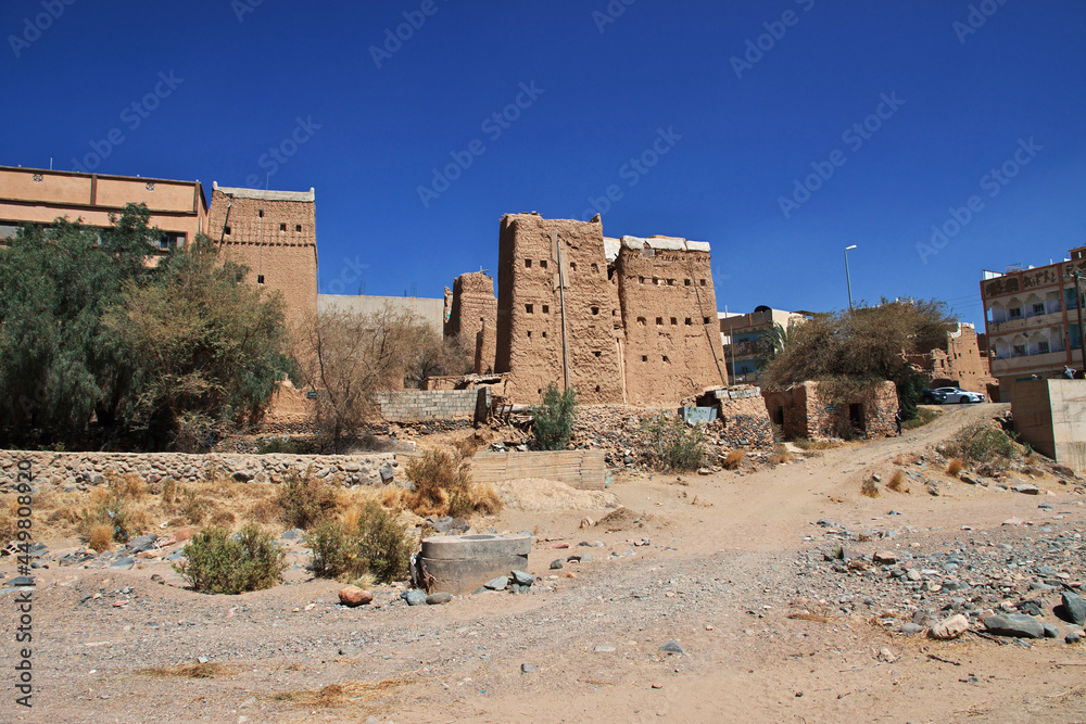 The arab village close Najran, Asir region, Saudi Arabia