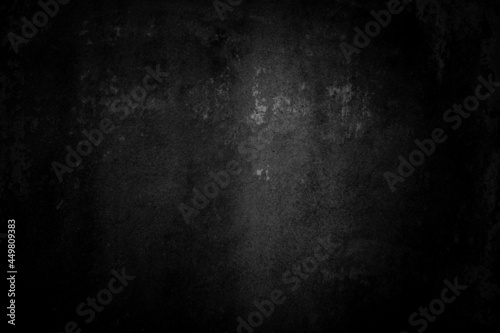 Old gray wall. The floor and the walls are cracked. Design background image.