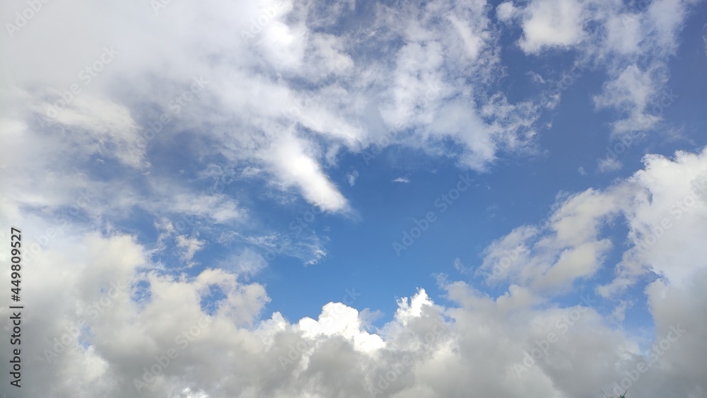 Obraz premium Blue sky and white cloud