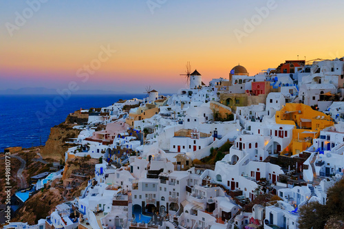 View of Oia in the morning