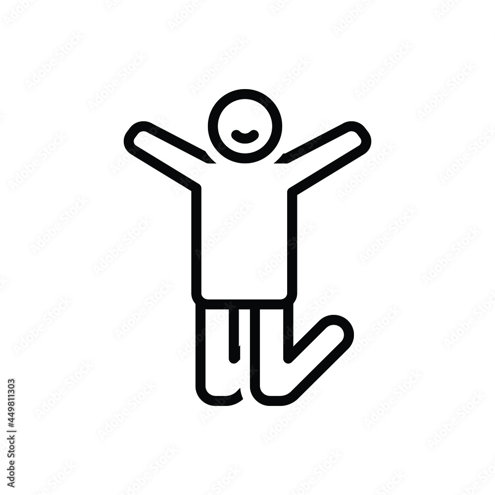 Black line icon for reactions Black line icon for reactions
