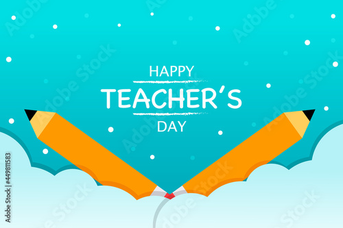 Happy Teacher's Day Banner Template