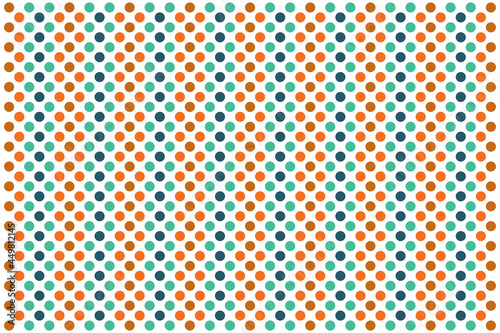 Seamless vector pattern with colorful polka dots.