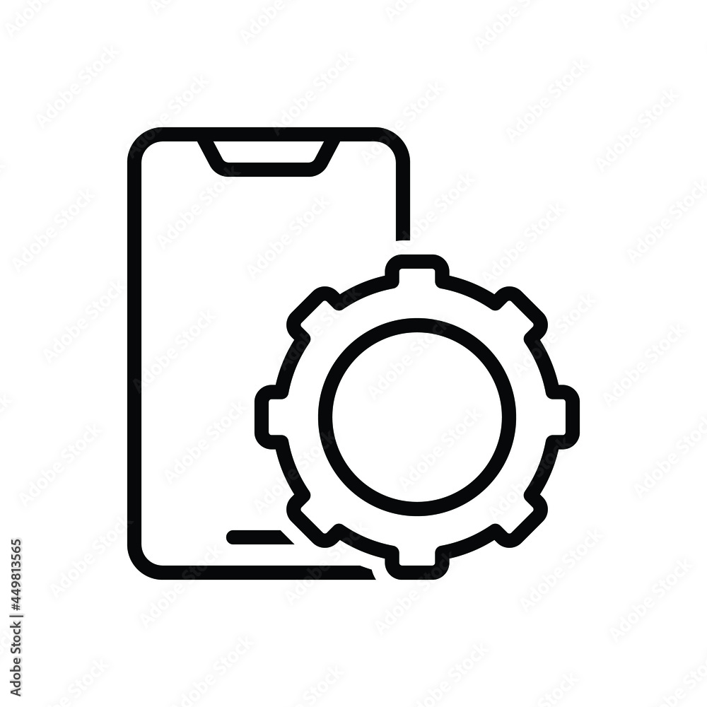 Black line icon for fixes Black line icon for fixes