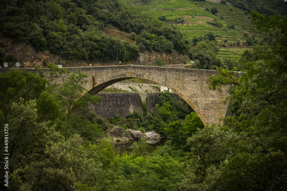 big bridge on the town of tournon saint jean big bridge on the town of tournon saint jean