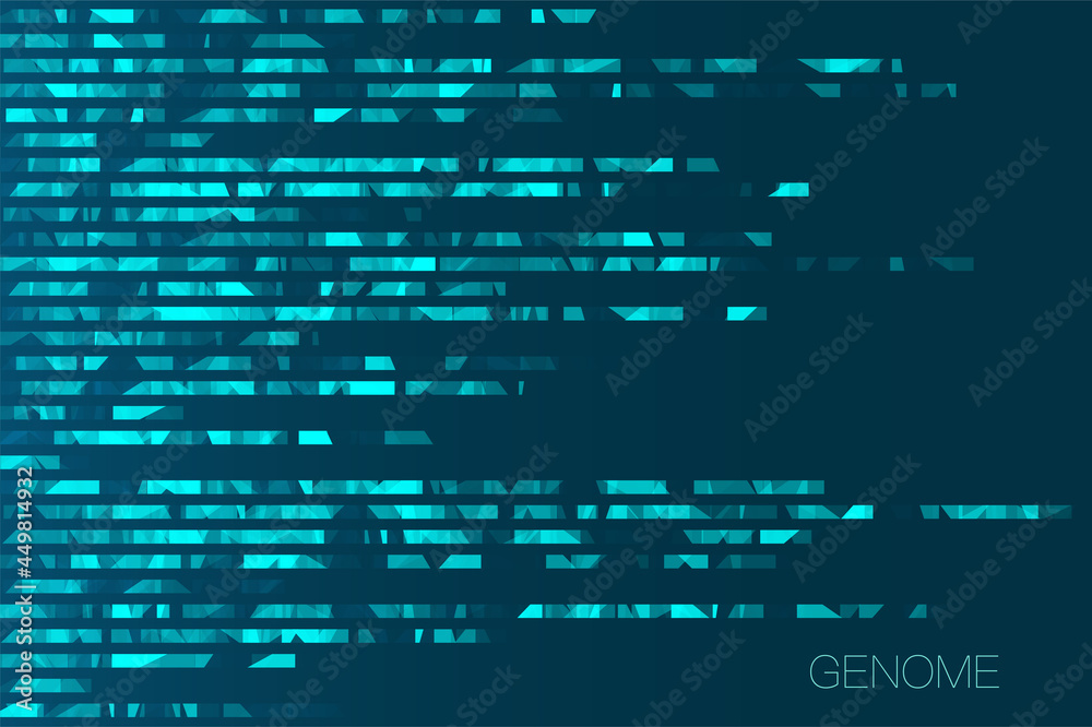 Obraz premium Big genomic data visualization