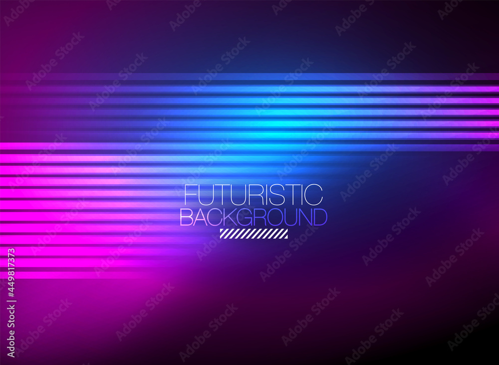 Bright neon color techno abstract background, shiny glowing neon lines in the dark background Bright neon color techno abstract background, shiny glowing neon lines in the dark background