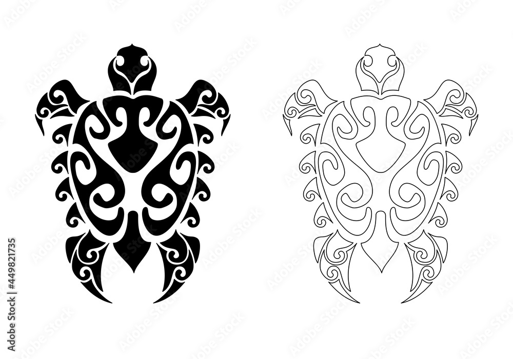 55+ 영상 타투 도안 45 turtle maori tribal tattoo design wave vector illustration 마오리 거북이 타투도안 Stock Illustration | Adobe Stock