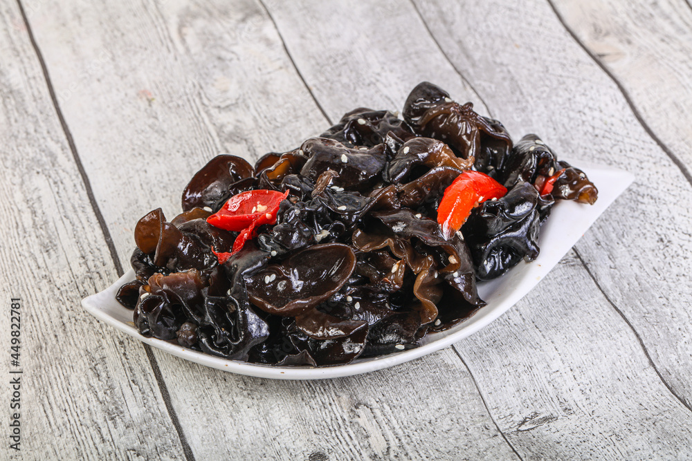 Pickled asian jelly ear fungus mushroom Pickled asian jelly ear fungus mushroom
