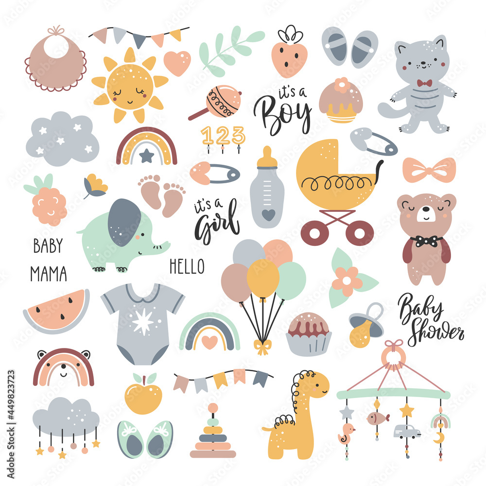 Baby toys and accessories collection
