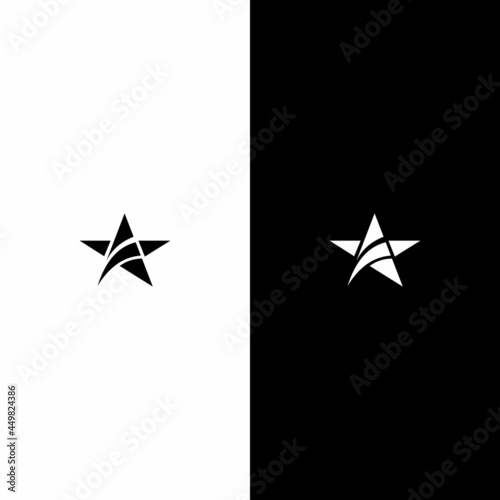 letter A star logo