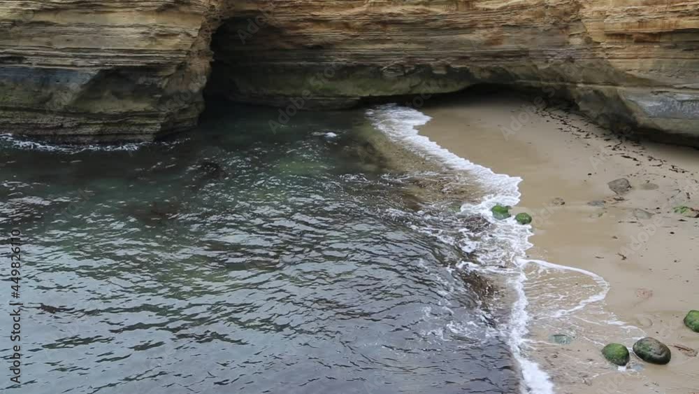 Small beach and the cliff - San Diego, California Small beach and the cliff - San Diego, California
