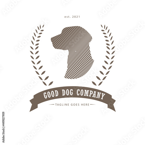 good dog company vector logo