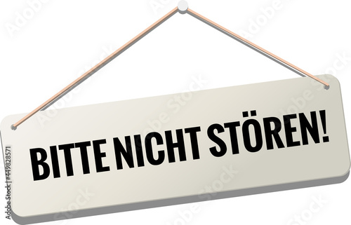 Schild Zimmer bitte nicht stören