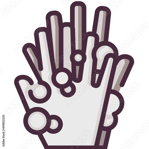 Washing Hand Two Tone icon
