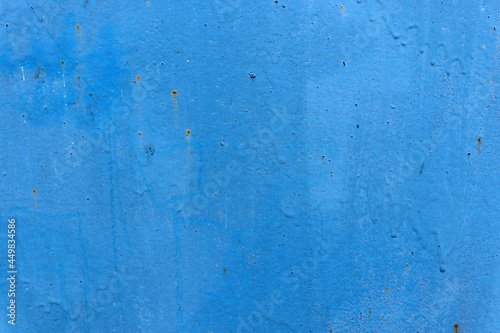 Abstract old blue paint on metal surface