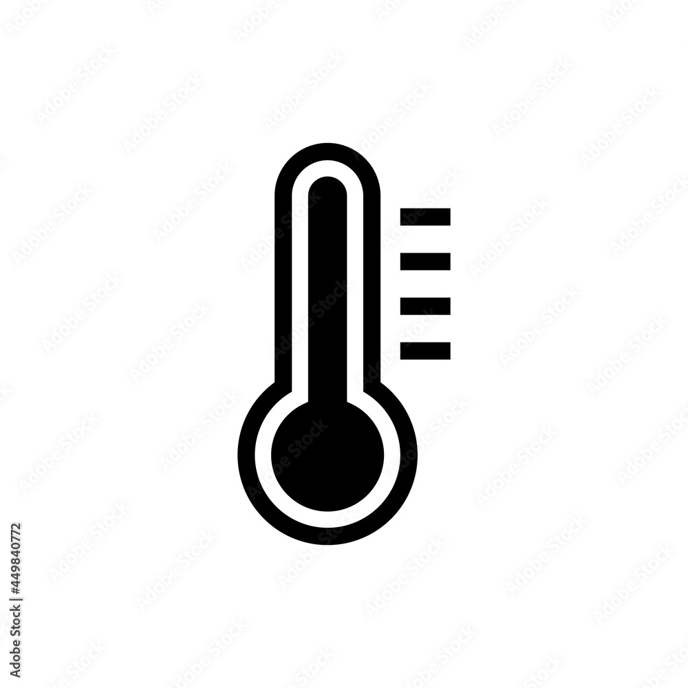 Thermometer vector icon Thermometer vector icon