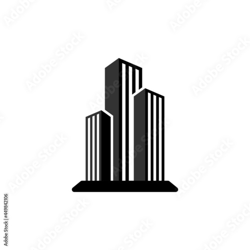 Skyscrapper building icon design illustration template