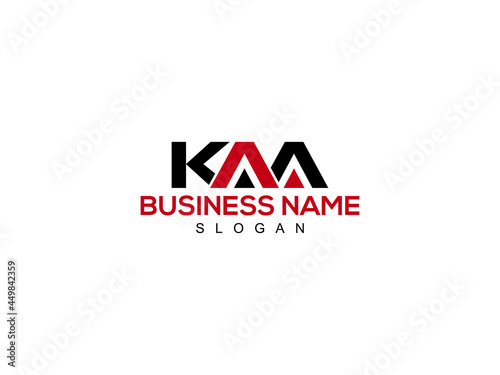 Εκτύπωση καμβά Alphabet KAA Logo Letter Vector For Business