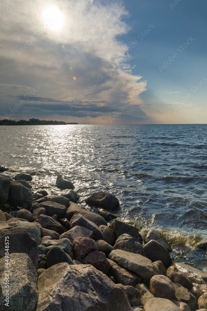 Rocks on the beach.