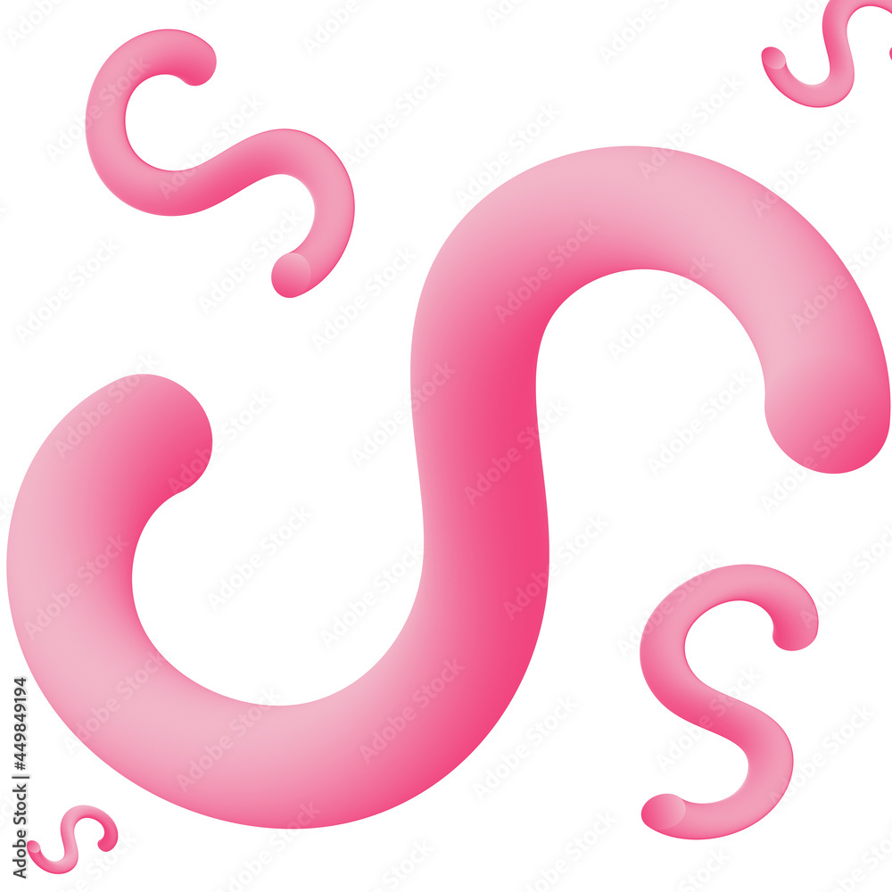 pink question mark. Abstraction in pink on a white background. pink question mark. Abstraction in pink on a white background.