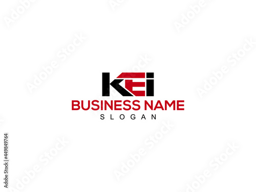 Alphabet Letter KEI Logo Icon Vector For Business photo