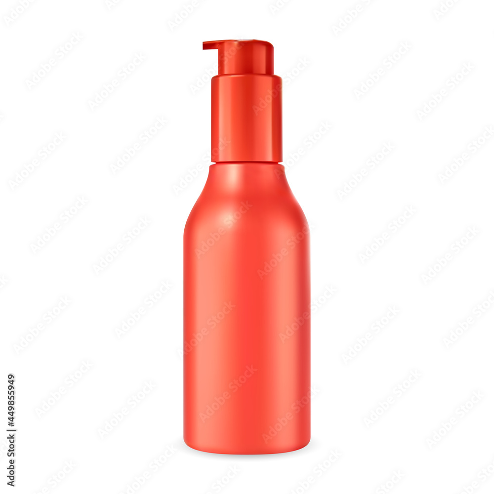 Cosmetic pump bottle mockup. Face serum container. Foundation cream packaging, soap or gel lotion airless dispenser beauty product. Plastic shampoo tube, bath product template Cosmetic pump bottle mockup. Face serum container. Foundation cream packaging, soap or gel lotion airless dispenser beauty product. Plastic shampoo tube, bath product template