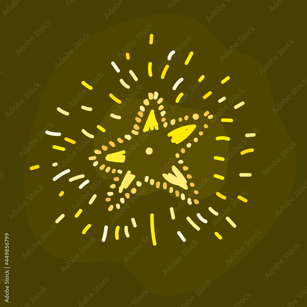 star shining holidays doodle vector illustration star shining holidays doodle vector illustration