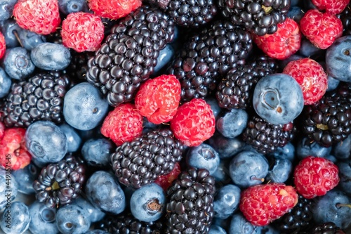 Food healthy blueberry berry organic. Blueberry, raspberry, blackberry background. whortleberry sweet.