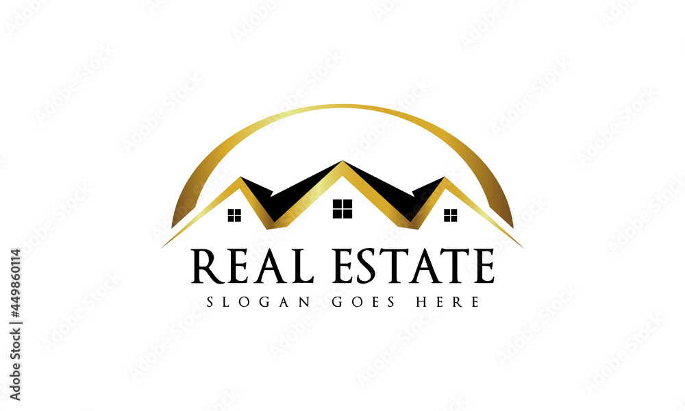 Fototapeta premium Real Estate Vector Logo House