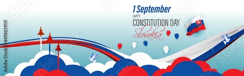Photography vector illustration for Slovakia  constitution day - 1 September