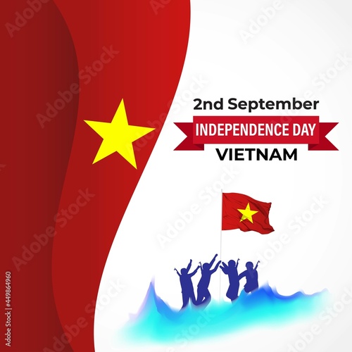 vector illustration for Vietnam  independence day - 2 September