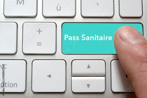 Touche d ordinateur pass sanitaire