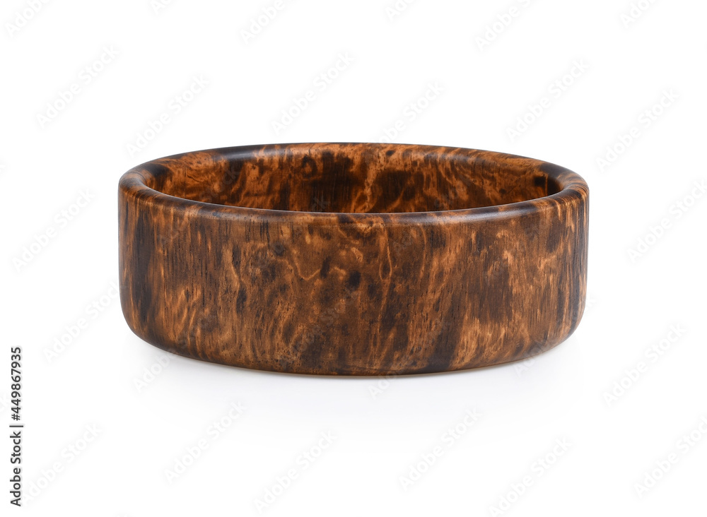 Wooden bowl isolated on white background. Wooden bowl isolated on white background.