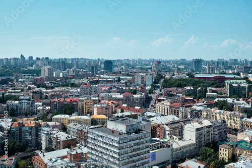 Top view of the center of Kyiv