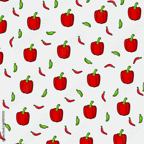 seamless pattern chili