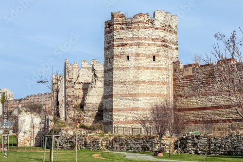 Ancient Yedikule Fortress in Zeytinburnu photo